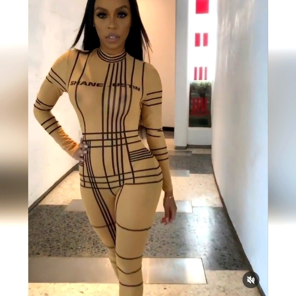 Shane Justin Sheer Sexy Clubbing Jumpsuit